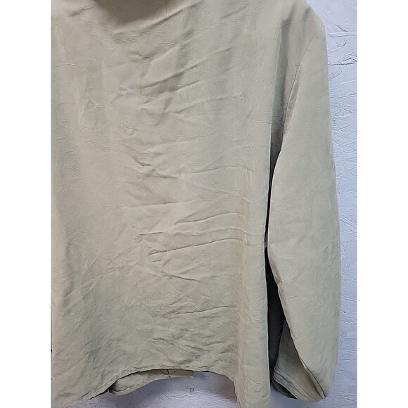 Erin London Casual Button Up Shirt 3X LongSleeve Green Jacket Blouse - Picture 8 of 8